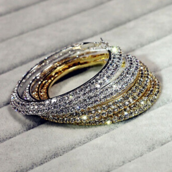 New 925 sterling silver Hoop Earrings Gifts - Picture 4 of 5